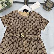 Okify Gucci Brown Dress For Kids - 6