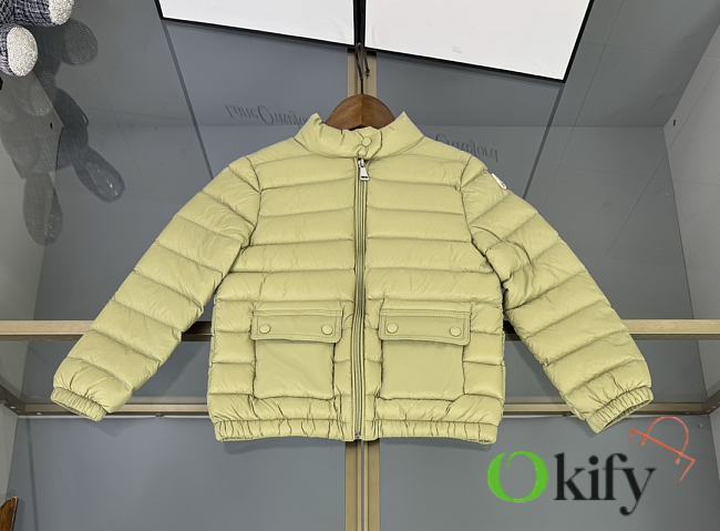 Okify Moncler Kid Down Jacket Green - 1