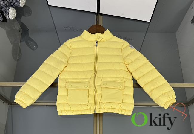 Okify Moncler Kid Down Jacket Yellow - 1