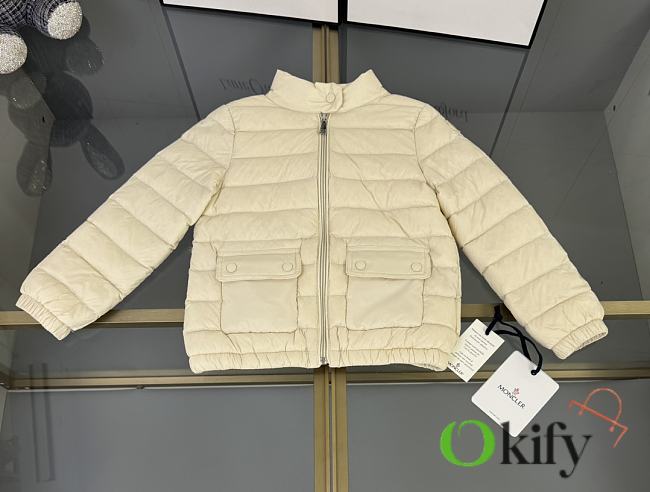 Okify Moncler Kid Down Jacket White - 1