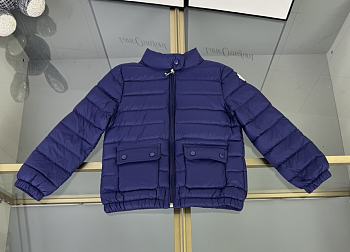 Okify Moncler Kid Down Jacket Dark Blue