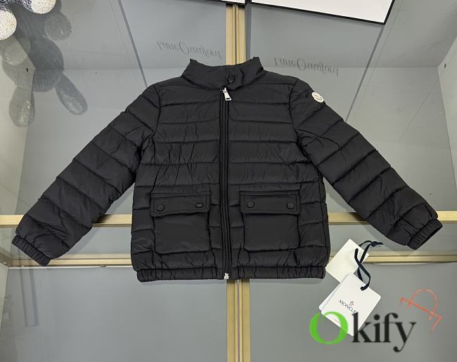 Okify Moncler Kid Down Jacket Black - 1