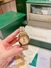 Okify Rolex Datejust Women Watch Gold 26751 - 5