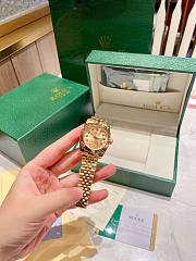 Okify Rolex Datejust Women Watch Gold 26751 - 2