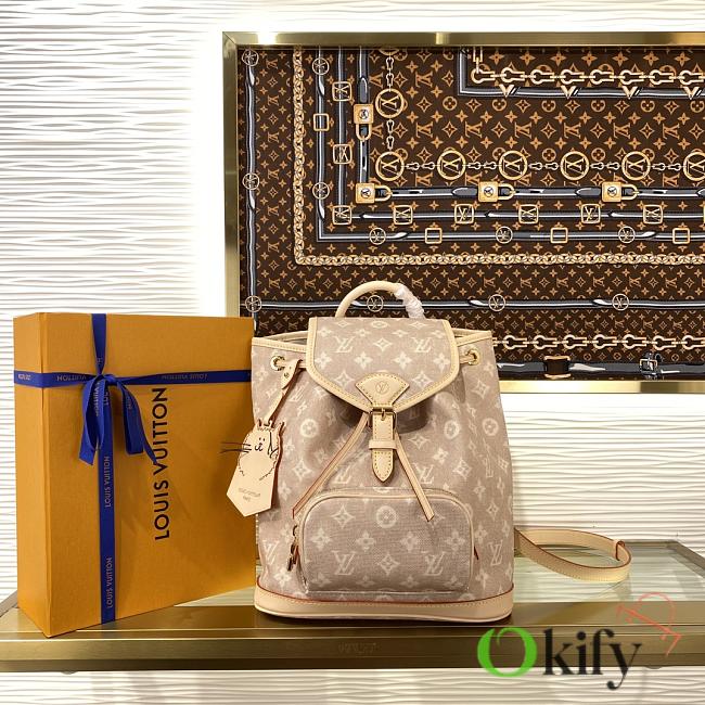 Okify Louis Vuitton Montsouris PM Backpack Meowgram Canvas M15135 30x28x18cm - 1