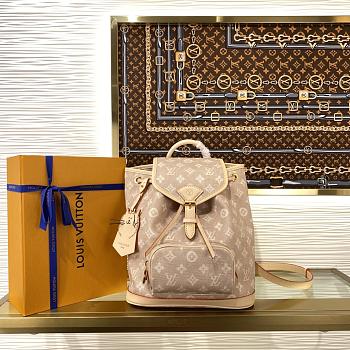 Okify Louis Vuitton Montsouris PM Backpack Meowgram Canvas M15135 30x28x18cm