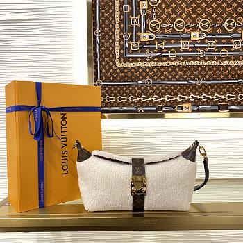 Okify Louis Vuitton Pochette Mia Bag Wool M26245 22x14.5x8cm