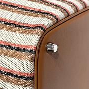 Okify Hermes Picotin Lock Bag Stripe Brown 18cm - 5