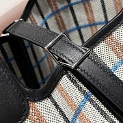 Okify Hermes Picotin Lock Bag Plaid Black 18cm - 2