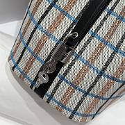 Okify Hermes Picotin Lock Bag Plaid Black 18cm - 5