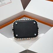 Okify Hermes Picotin Lock Bag Plaid Black 18cm - 4