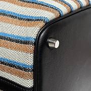 Okify Hermes Picotin Lock Bag Stripe Black 18cm - 4