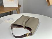 Okify Chloe Small Marcie Hobo Bag Gray 28x21x10cm - 3