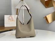 Okify Chloe Small Marcie Hobo Bag Gray 28x21x10cm - 5