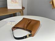 Okify Chloe Small Marcie Hobo Bag Brown 28x21x10cm - 6