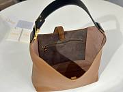 Okify Chloe Small Marcie Hobo Bag Brown 28x21x10cm - 4