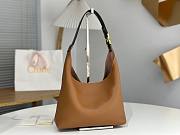 Okify Chloe Small Marcie Hobo Bag Brown 28x21x10cm - 3