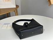Okify Chloe Small Marcie Hobo Bag Black 28x21x10cm - 6