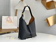 Okify Chloe Small Marcie Hobo Bag Black 28x21x10cm - 3