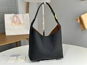 Okify Chloe Small Marcie Hobo Bag Black 28x21x10cm - 2