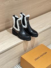Okify Louis Vuitton Beaubourg Chelsea Wool Boots 1AIUJA - 1