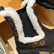 Okify Louis Vuitton Beaubourg Chelsea Wool Boots 1AIUJA - 2