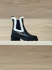 Okify Louis Vuitton Beaubourg Chelsea Wool Boots 1AIUJA - 6