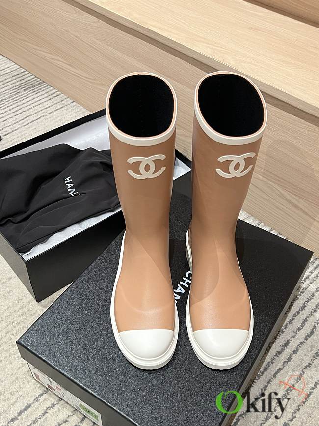 Okify CC Rain Boots Brown  - 1