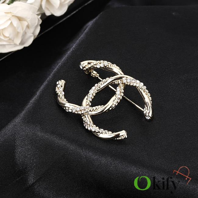 Okify CC Silver Brooch 26777 - 1