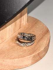 Okify Vivienne Westwood Set 2 Silver Rings - 4