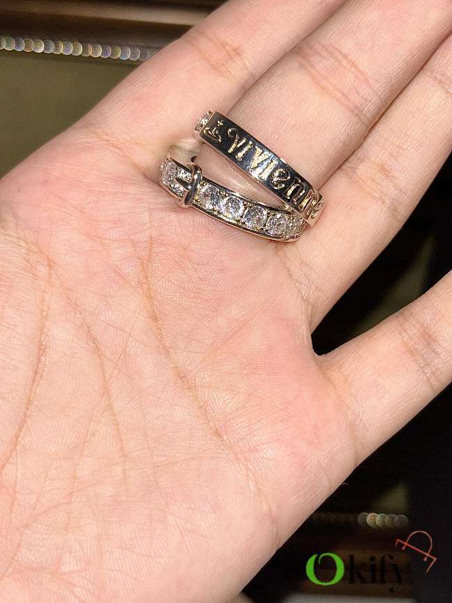 Okify Vivienne Westwood Set 2 Silver Rings - 1