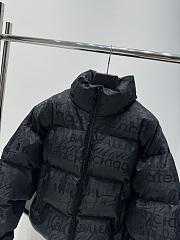 Okify Balenciaga Art Letter Jacquard Turtle Back Cut Cotton Jacket Unisex - 6