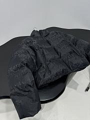 Okify Balenciaga Art Letter Jacquard Turtle Back Cut Cotton Jacket Unisex - 3