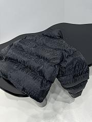 Okify Balenciaga Art Letter Jacquard Turtle Back Cut Cotton Jacket Unisex - 4