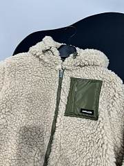 Okify MiuMiu Beige Teddy Down Jacket Unisex - 6