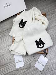 Okify Moncler Set White Beanie And Scarf 2 - 4