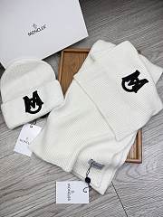 Okify Moncler Set White Beanie And Scarf 2 - 6