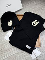 Okify Moncler Set Black Beanie And Scarf 2 - 4