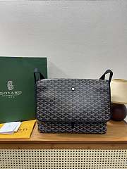 Okify Goyard Capetien MM Messenger Bag Black 39x26x13cm - 1