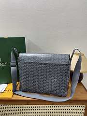 Okify Goyard Capetien MM Messenger Bag Gray 39x26x13cm - 5