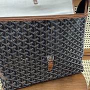 Okify Goyard Capetien MM Messenger Bag Black And Brown 39x26x13cm - 6
