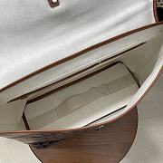 Okify Goyard Capetien MM Messenger Bag Black And Brown 39x26x13cm - 2