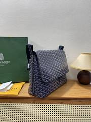 Okify Goyard Capetien MM Messenger Bag Dark Blue 39x26x13cm - 5