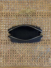 Okify Celine Clutch On Chain Cuir Triomphe In Denim Dark Gray 16.5x11x8cm - 3