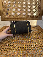 Okify Celine Clutch On Chain Cuir Triomphe In Denim Dark Gray 16.5x11x8cm - 6