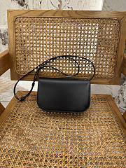 Okify Celine Due Wallet On Strap In Shiny Calfskin Black 20x13x6cm - 2