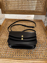 Okify Celine Due Wallet On Strap In Shiny Calfskin Black 20x13x6cm - 4