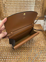 Okify Celine Due Wallet On Strap In Triomphe Canvas And Calfskin 20x13x6cm - 3