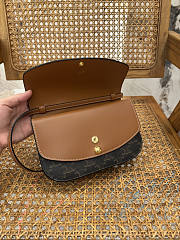 Okify Celine Due Wallet On Strap In Triomphe Canvas And Calfskin 20x13x6cm - 2