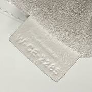 Okify Celine Flat Cabas New Luggage Bag In Glossy Calfskin White 44.5x31.5x0.5cm - 6